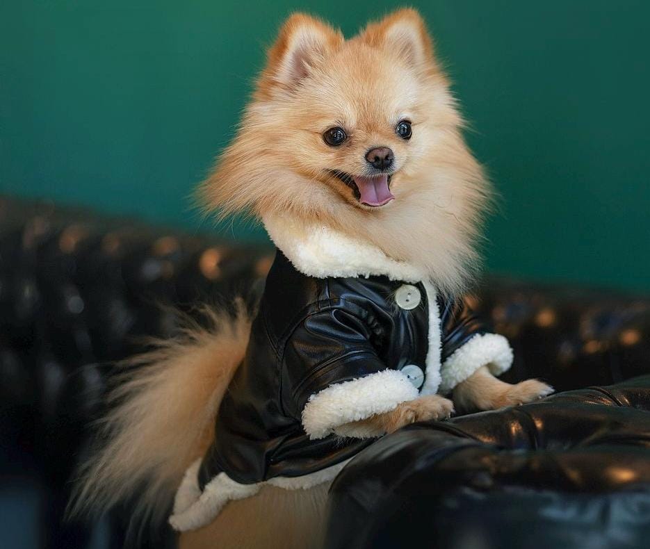Fancy Dog Leather jacket