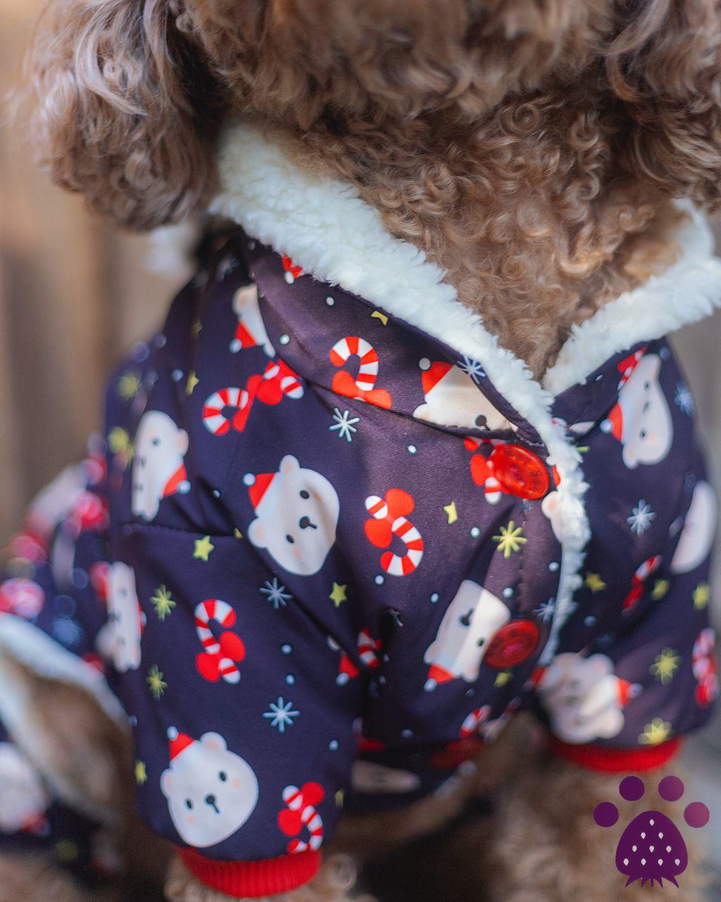 Waterproof Adorable Christmas Bear Jacket for Dogs