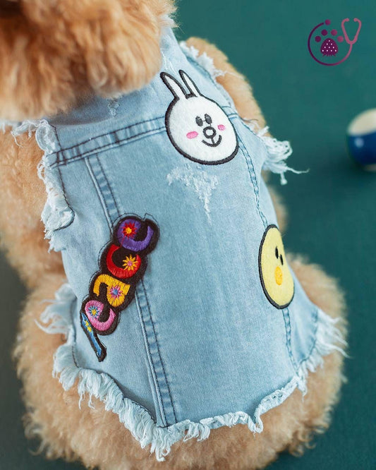 Bunny Denim Vest