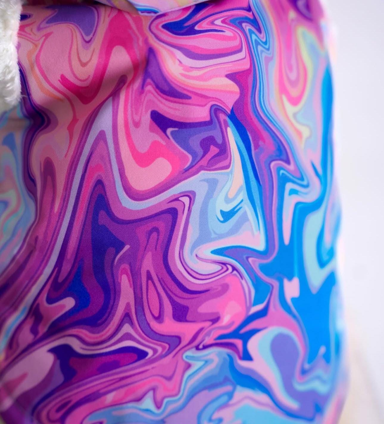 Stylish Pink & Purple Marble Puffer for Dogs