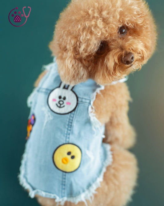 Bunny Denim Vest